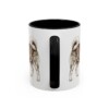 11oz Yakutian Laika Mug, Black, back view