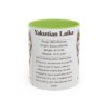 11oz Yakutian Laika Mug, Light Green, front view