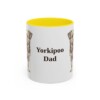 11oz-yorkipoo-mug-dad-yellow 11oz Yorkipoo Dog Dad Mug, Yellow, front view