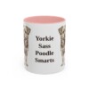 11oz-yorkipoo-mug-humor-pink 11oz Funny Yorkipoo Mug, Pink, front view