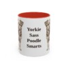 11oz-yorkipoo-mug-humor-red 11oz Funny Yorkipoo Mug, Red, front view