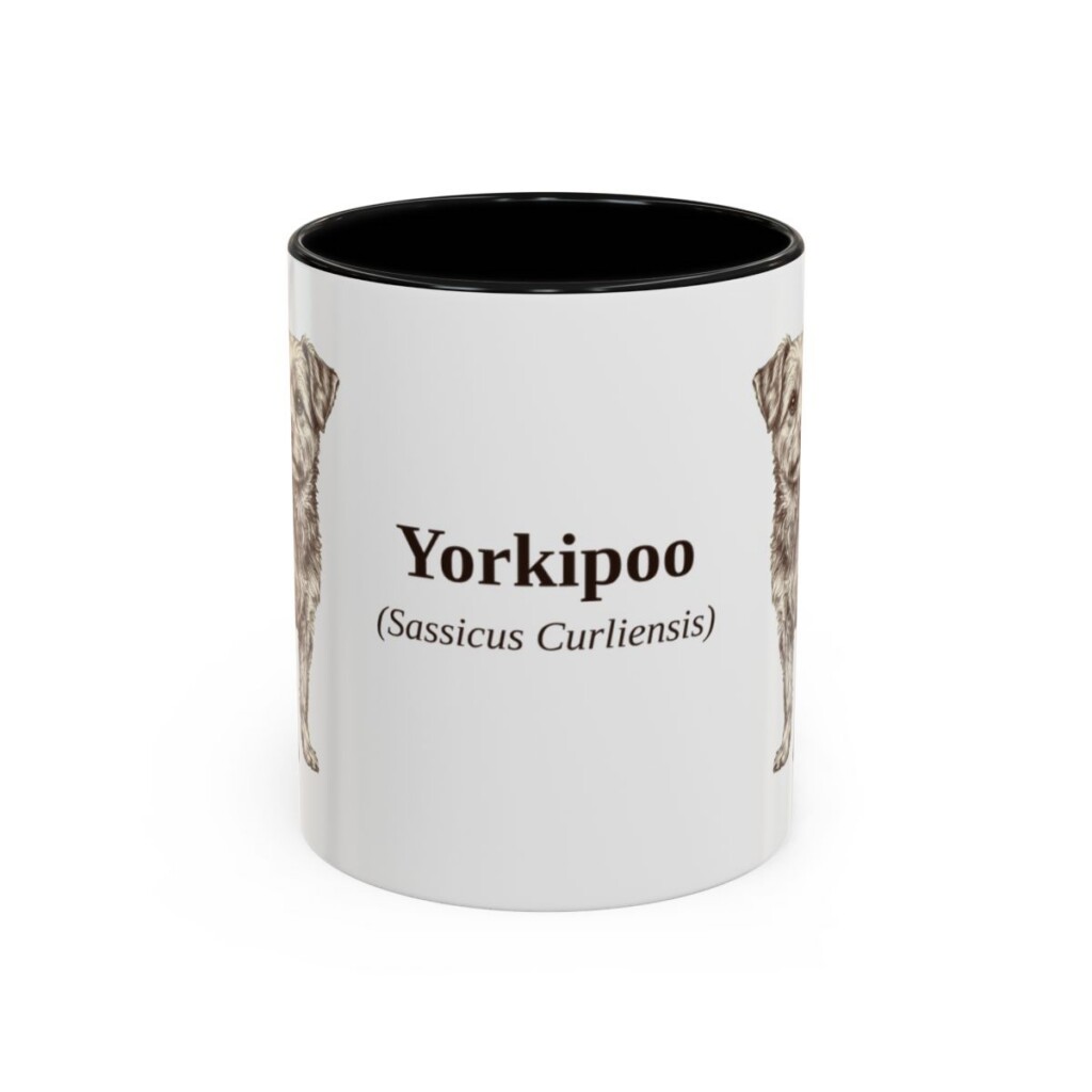 11oz-yorkipoo-mug-latin-black-front 11oz Yorkipoo Latin Mug, Black, front view