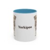 11oz Yorkipoo Mug, Light Blue, front view