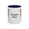 11oz Yorkipoo Dog Mom Mug, Navy, front view