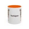 11oz Yorkipoo Mug, Orange, front view
