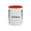 11oz Yorkipoo Mug, Red, front view