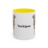 11oz Yorkipoo Mug, Yellow, front view