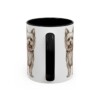 11oz Yorkshire Terrier Mug, Black, back view