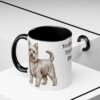 11oz Yorkshire Terrier Dog Dad Mug, Black, lifestyle photo