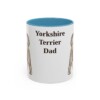 11oz Yorkshire Terrier Dog Dad Mug, Light Blue, front view