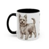 11oz Funny Yorkshire Terrier Mug, Black, left side view