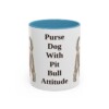 11oz Funny Yorkshire Terrier Mug, Light Blue, front view