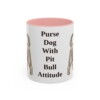 11oz Funny Yorkshire Terrier Mug, Pink, front view