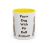 11oz Funny Yorkshire Terrier Mug, Yellow, front view