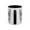 11oz Yorkshire Terrier Latin Mug, Black, back view
