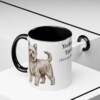 11oz Yorkshire Terrier Latin Mug, Black, lifestyle photo