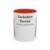 11oz Yorkshire Terrier Latin Mug, Red, front view