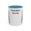11oz Yorkshire Terrier Mug, Light Blue, front view