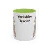 11oz Yorkshire Terrier Mug, Light Green, front view