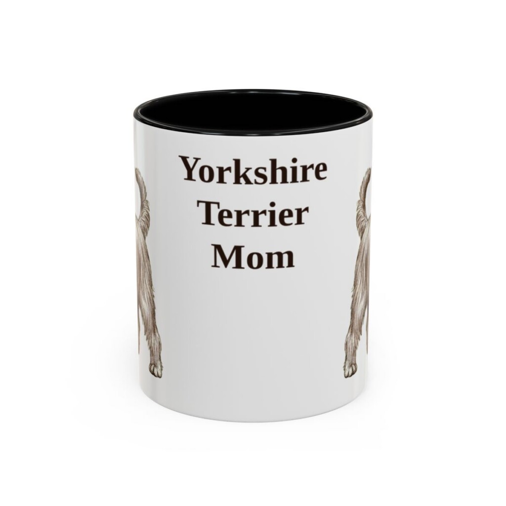 11oz-yorkshire-terrier-mug-mom-black-front 11oz Yorkshire Terrier Dog Mom Mug, Black, front view