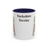 11oz Yorkshire Terrier Mug, Navy, front view
