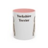 11oz Yorkshire Terrier Mug, Pink, front view
