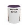 11oz Yorkshire Terrier Mug, Purple, front view
