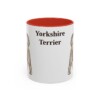 11oz Yorkshire Terrier Mug, Red, front view