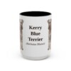 15oz Kerry Blue Terrier Latin Mug, Vintage Dog Coffee Mug, Dog Lover Gift