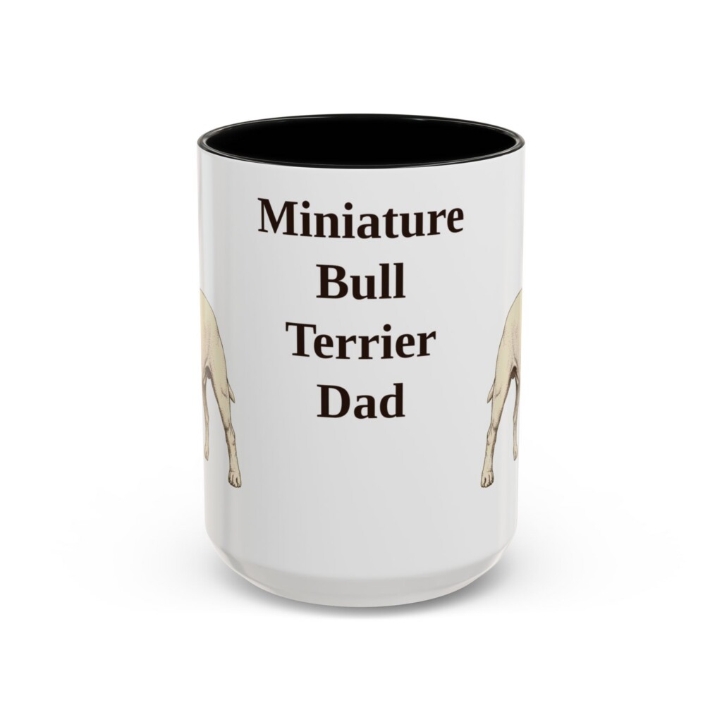 1209271263542389120_2048.jpeg 15oz Miniature Bull Terrier Dog Dad Mug, Vintage Sketch Coffee Mug, Dog Dad Gift