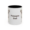 11oz Pomapoo Dog Dad Mug, Vintage Sketch Coffee Mug, Dog Dad Gift