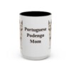 15oz Portuguese Podengo Dog Mom Mug, Vintage Sketch Coffee Mug, Dog Mom Gift
