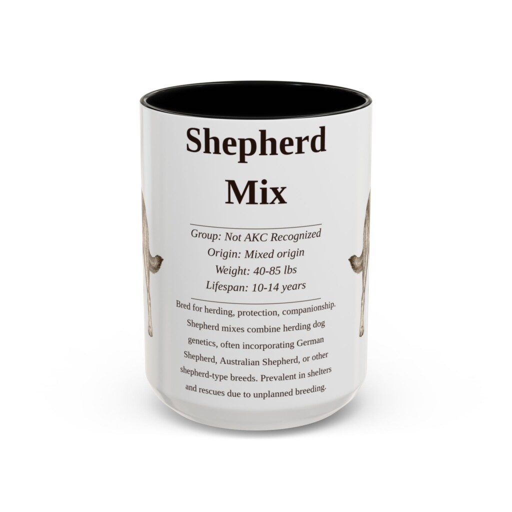 12227943725698194120_2048.jpeg 15oz Shepherd Mix Mug, Black, front view