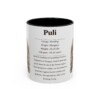 11oz Puli Mug, Illustrated Dog Breed Facts Coffee Mug, Vintage Dog Keepsake Gift