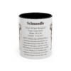 11oz Schnoodle Mug, Illustrated Dog Breed Facts Coffee Mug, Vintage Dog Keepsake Gift