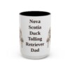 15oz Nova Scotia Duck Tolling Retriever Dog Dad Mug, Vintage Sketch Coffee Mug, Dog Dad Gift