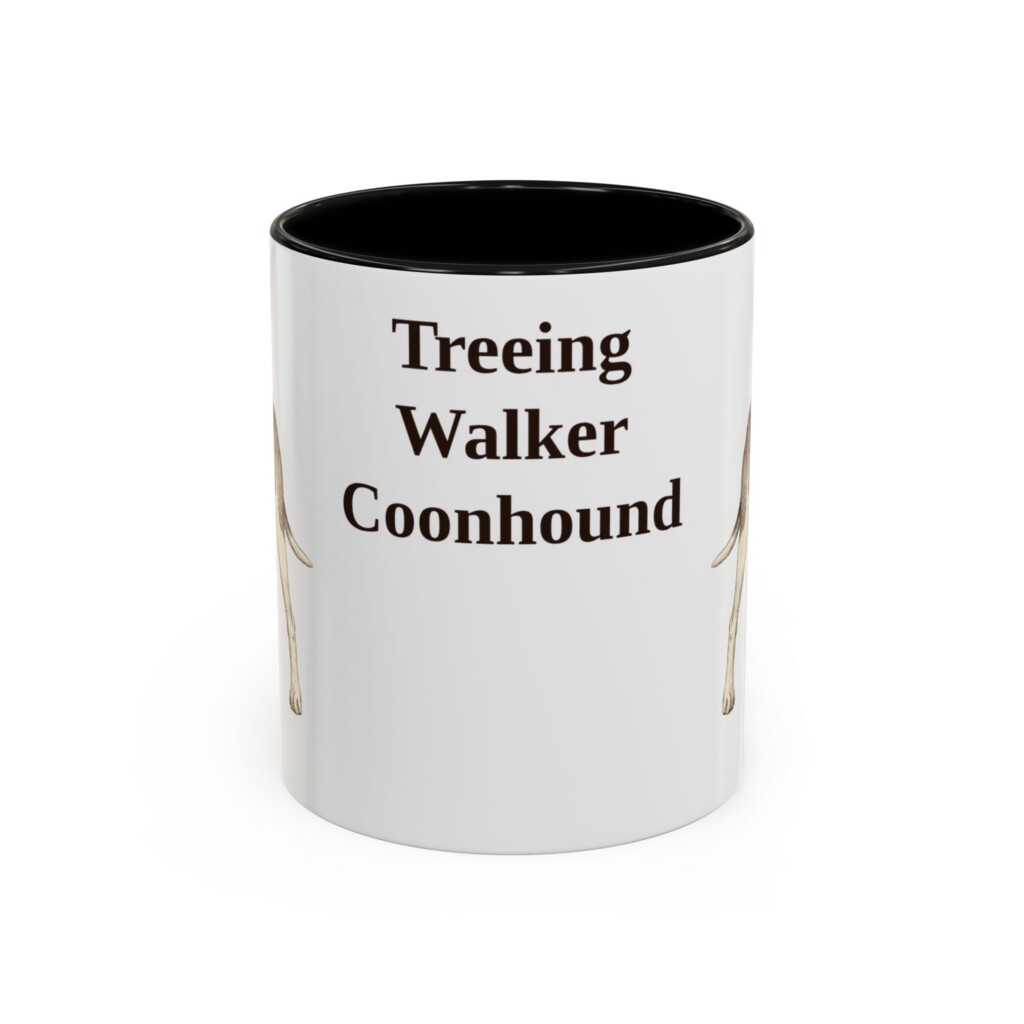 12449422179196728002_2048.jpeg 11oz Treeing Walker Coonhound Mug, Vintage Dog Portrait Coffee Mug, Dog Lover Gift