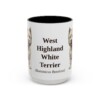 15oz West Highland White Terrier Latin Mug, Vintage Dog Coffee Mug, Dog Lover Gift