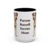 15oz Parson Russell Terrier Dog Mom Mug, Vintage Sketch Coffee Mug, Dog Mom Gift