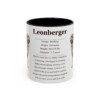 11oz Leonberger Mug, Illustrated Dog Breed Facts Coffee Mug, Vintage Dog Keepsake Gift