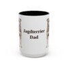 15oz Jagdterrier Dog Dad Mug, Vintage Sketch Coffee Mug, Dog Dad Gift