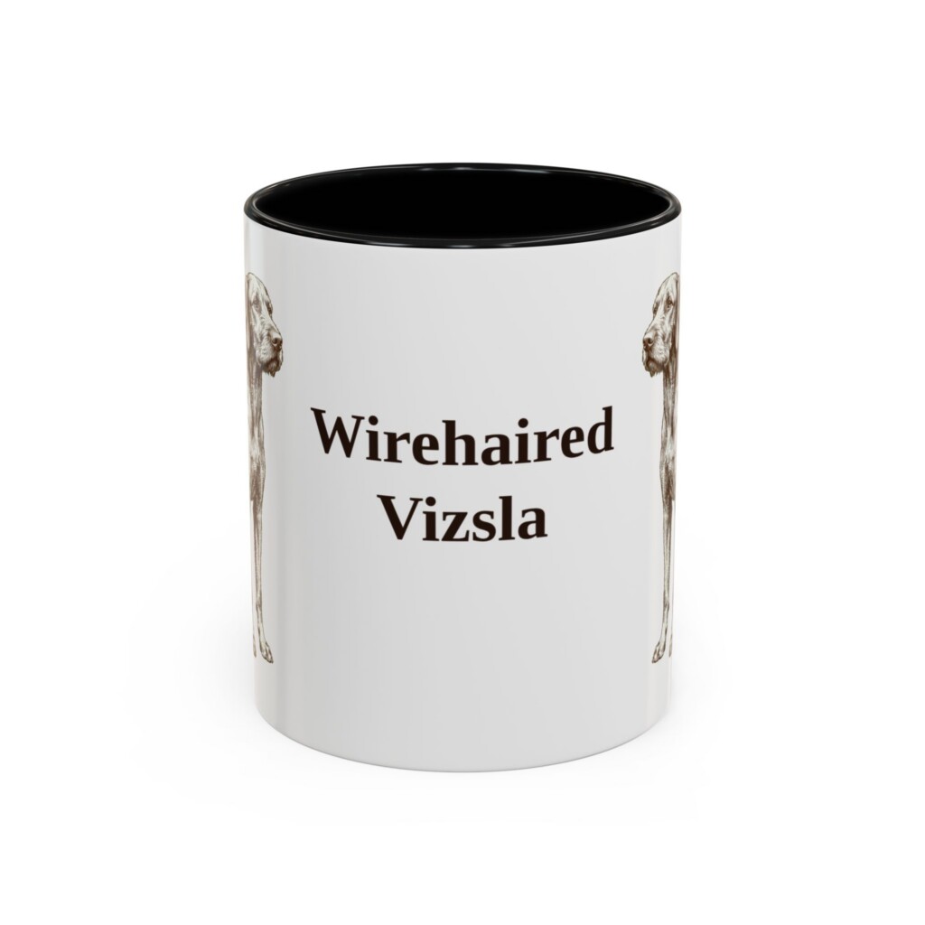 11oz Wirehaired Vizsla Mug, Vintage Dog Portrait Coffee Mug, Dog Lover Gift