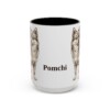 15oz Pomchi Mug, Vintage Dog Portrait Coffee Mug, Dog Lover Gift