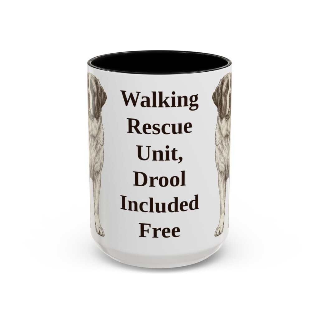 12730895794670613023_2048.jpeg 15oz Funny Saint Bernard Mug, Vintage Dog Coffee Mug, Dog Lover Gift