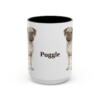 15oz Puggle Mug, Vintage Dog Portrait Coffee Mug, Dog Lover Gift