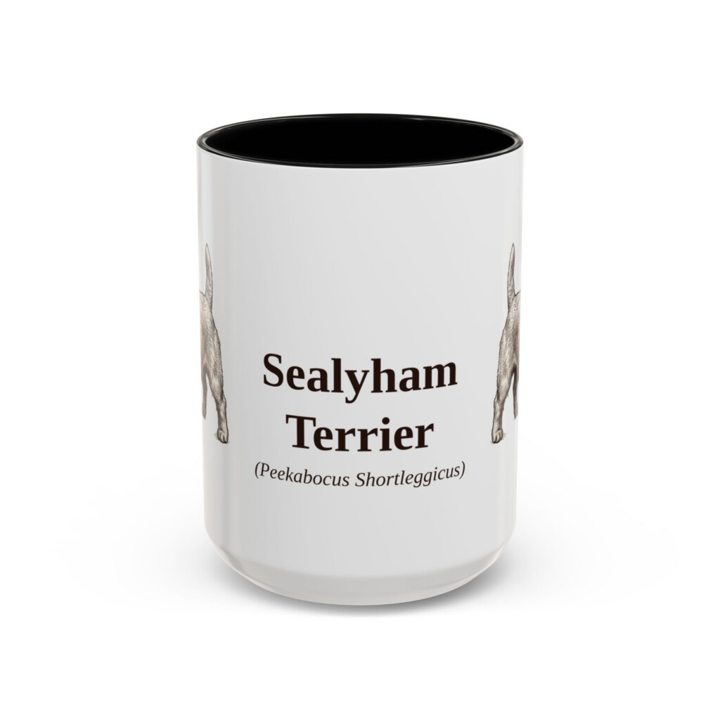 12817870734083570559_2048.jpeg 15oz Sealyham Terrier Latin Mug, Vintage Dog Coffee Mug, Dog Lover Gift