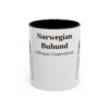 11oz Norwegian Buhund Latin Mug, Vintage Dog Coffee Mug, Dog Lover Gift