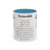 11oz Azawakh Mug, Orange, front view