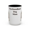 15oz Newfoundland Dog Dog Mom Mug, Vintage Sketch Coffee Mug, Dog Mom Gift