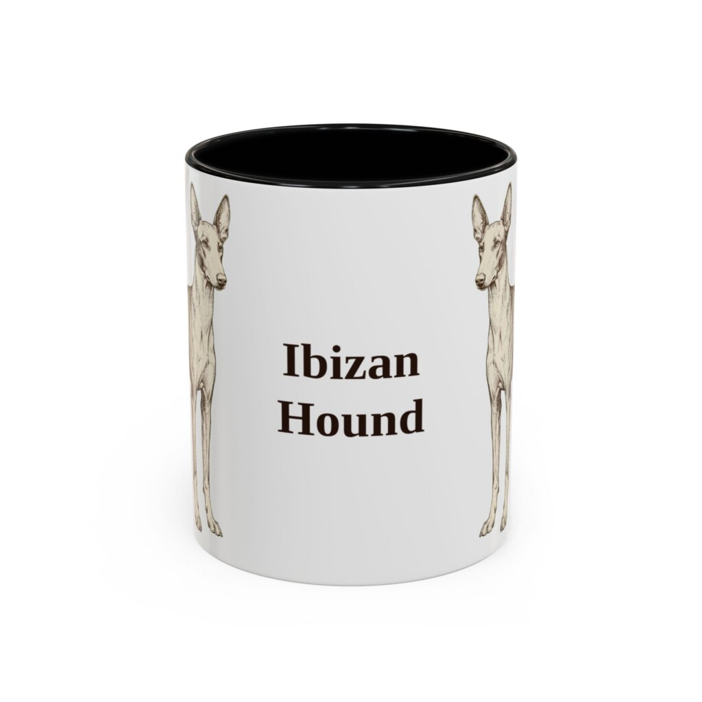 12909778895616585084_2048.jpeg 11oz Ibizan Hound Mug, Vintage Dog Portrait Coffee Mug, Dog Lover Gift
